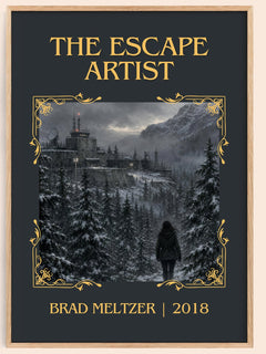 The Escape Artist Classic Book Art Print by Brad Meltzer – book poster