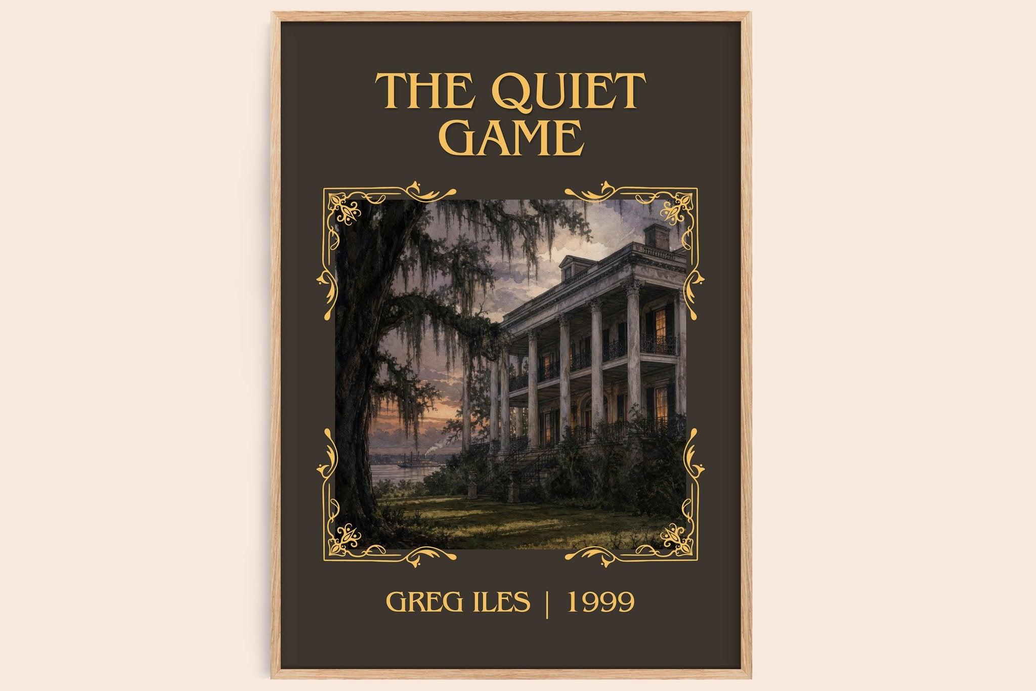 The Quiet Game Classic Book Art Print by Greg Iles