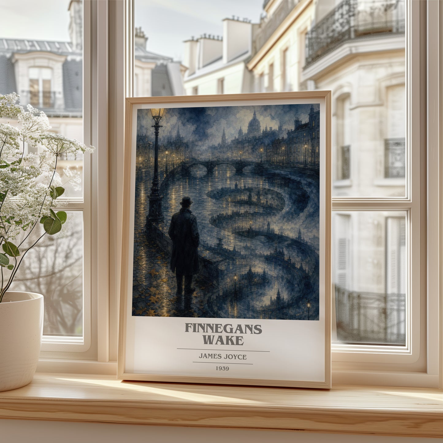 Finnegans Wake book cover poster colour and style options – James Joyce book art