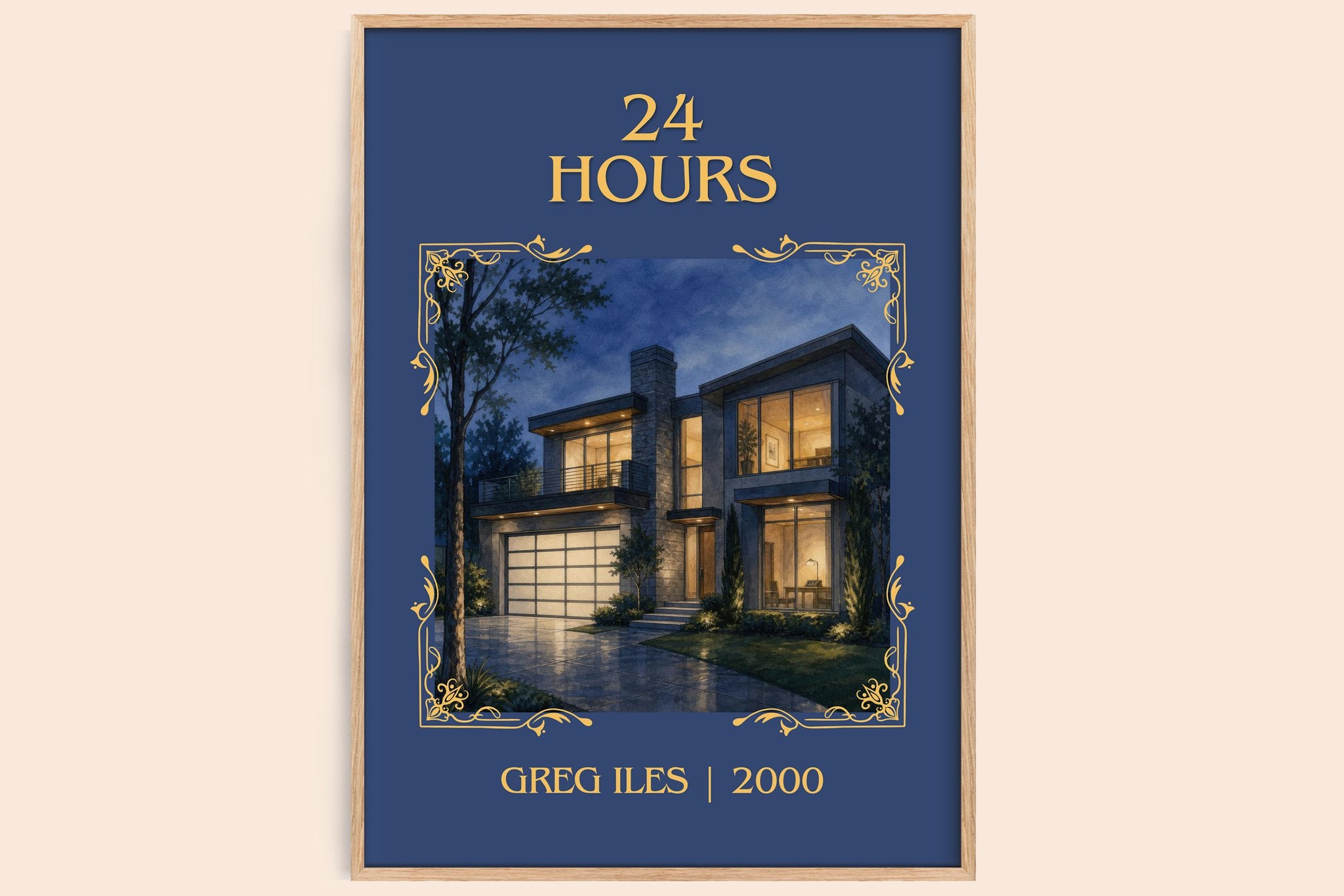 24 Hours Classic Book Art Print by Greg Iles