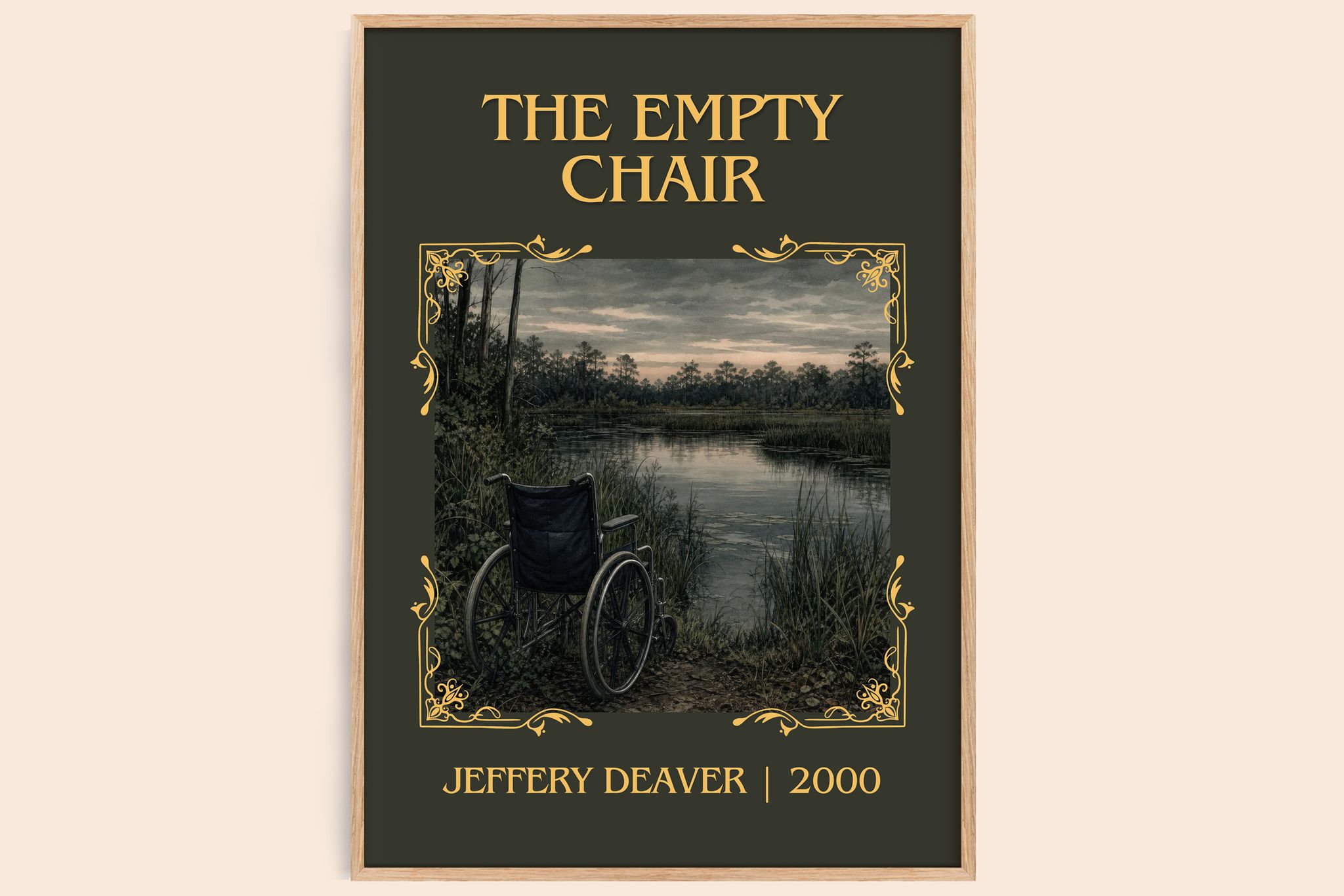 The Empty Chair Classic Book Art Print by Jeffery Deaver