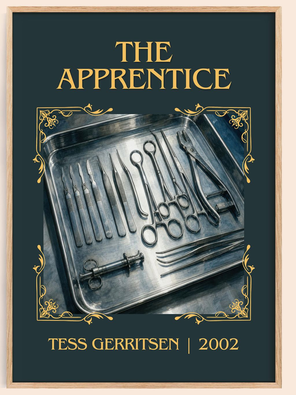 The Apprentice Classic Book Art Print by Tess Gerritsen – book poster