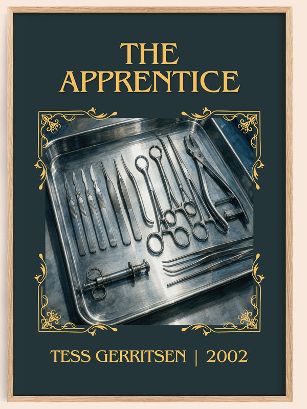 The Apprentice Classic Book Art Print by Tess Gerritsen – book poster