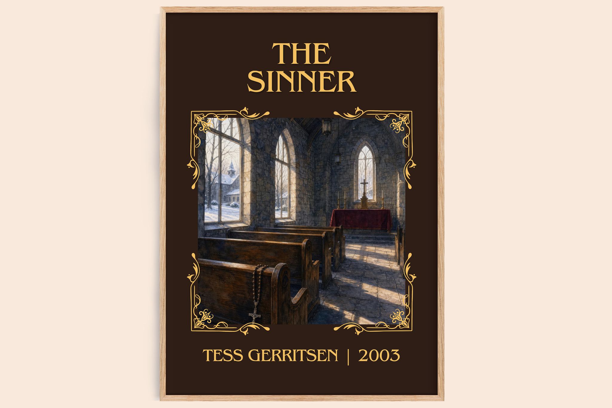 The Sinner Classic Book Art Print by Tess Gerritsen