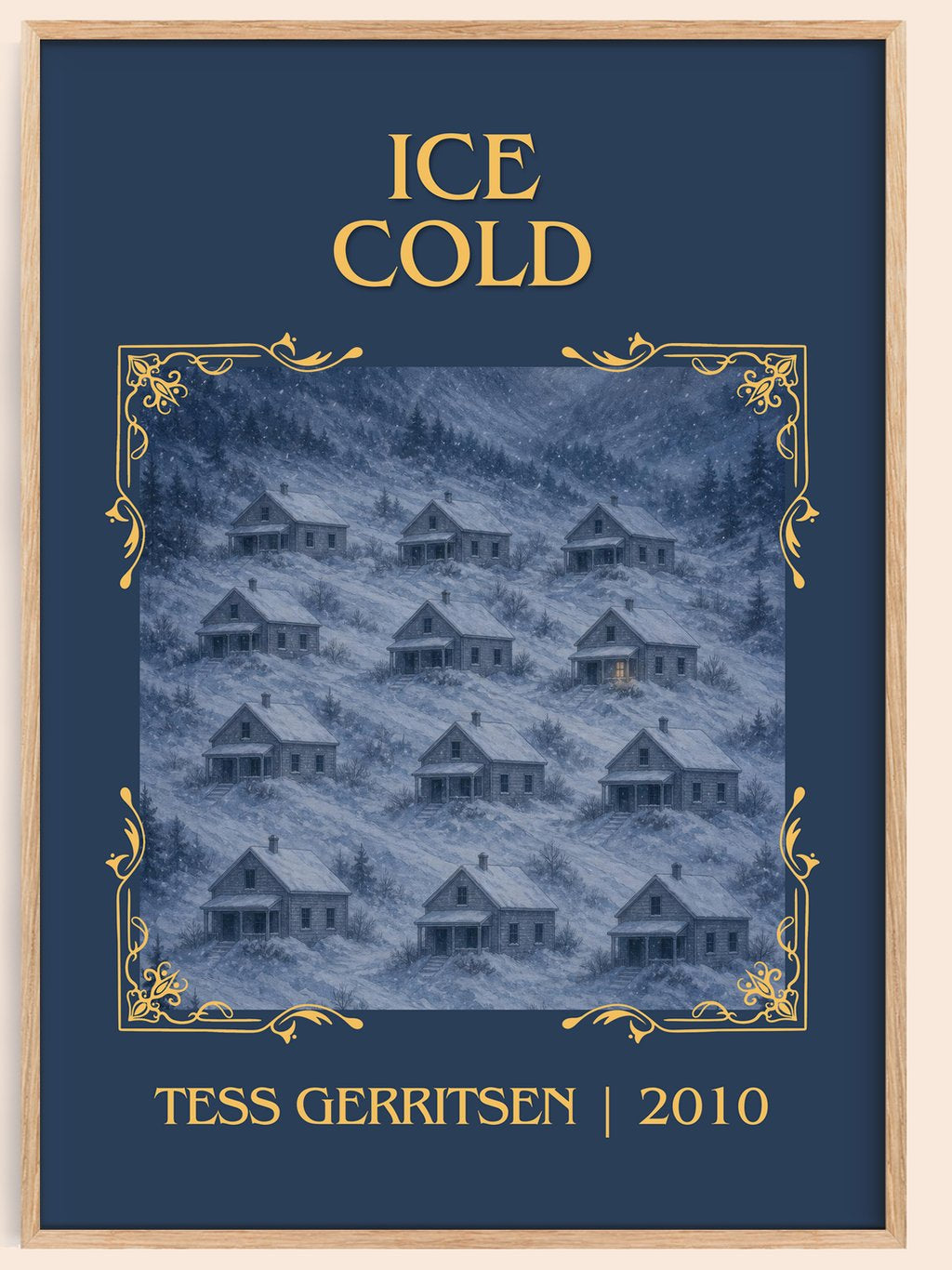 Ice Cold Classic Book Art Print by Tess Gerritsen – book poster