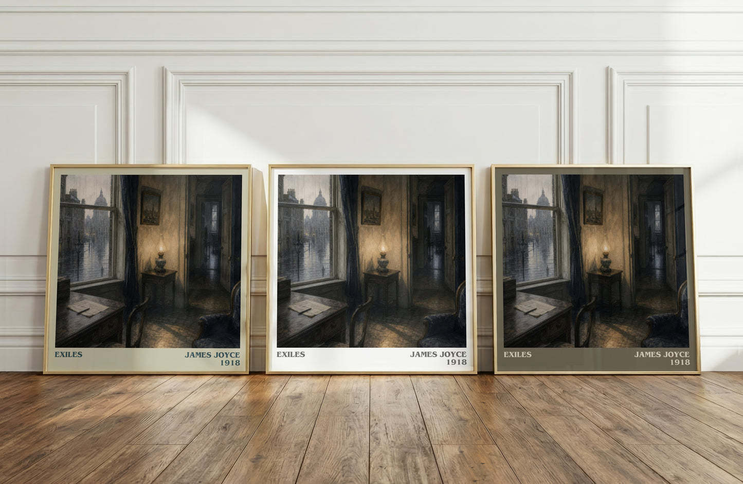 Exiles literary art print colour and style options – James Joyce book art