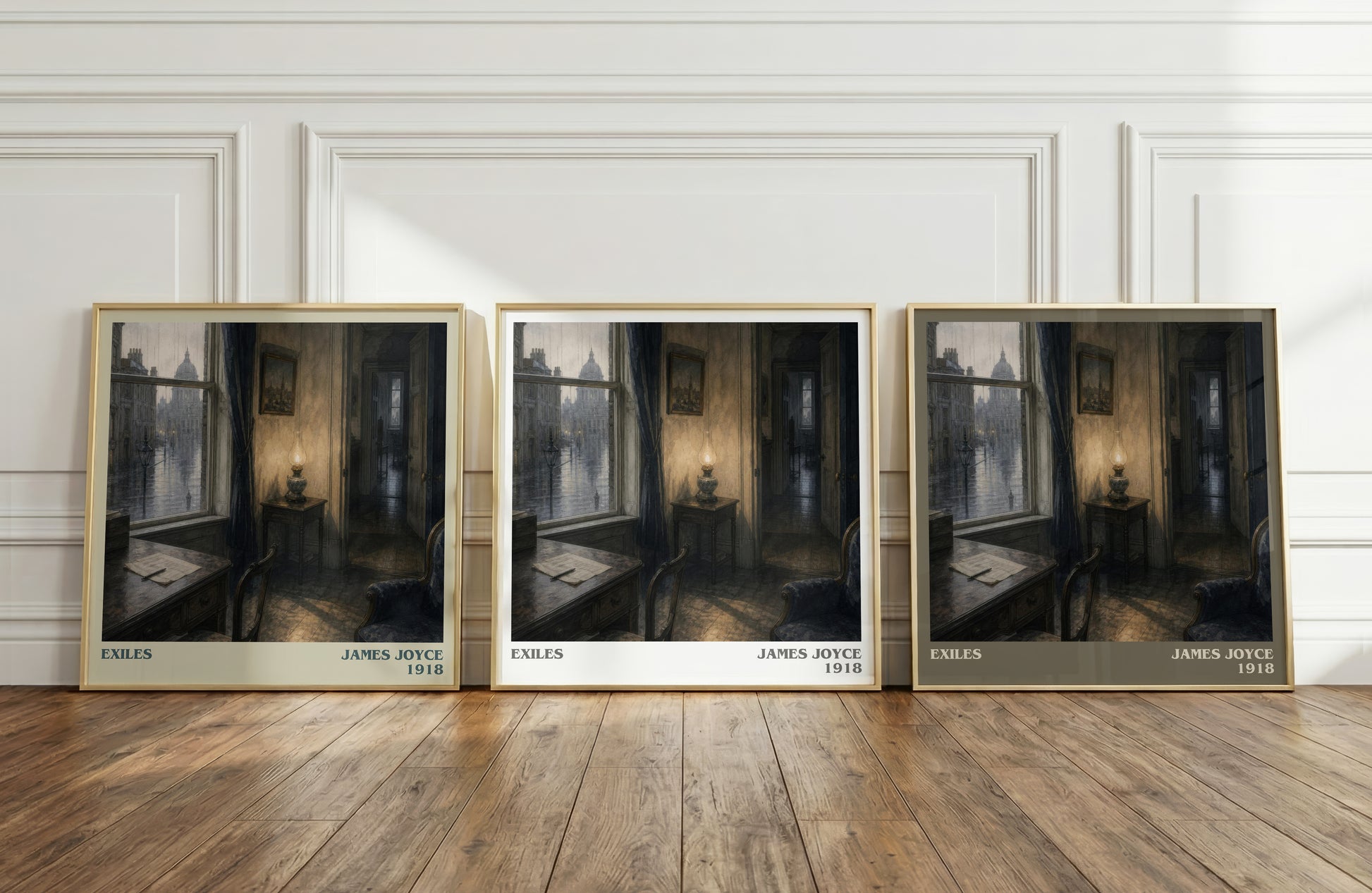Exiles literary art print colour and style options – James Joyce book art