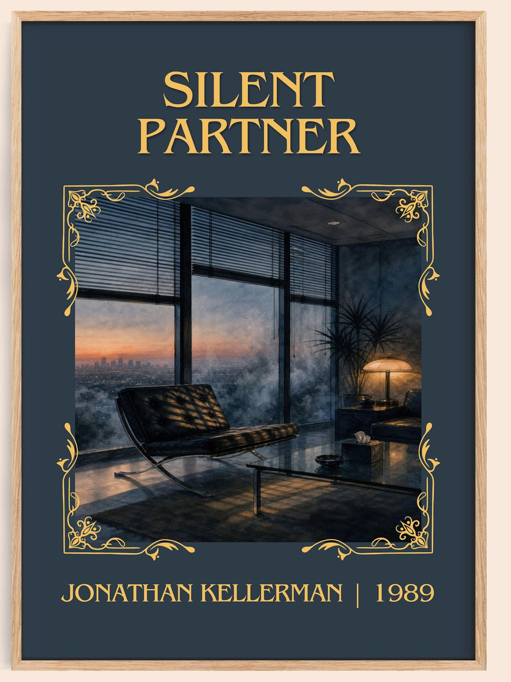 Silent Partner Classic Book Art Print by Jonathan Kellerman – book poster