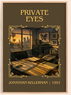 Private Eyes Classic Book Art Print by Jonathan Kellerman – book poster