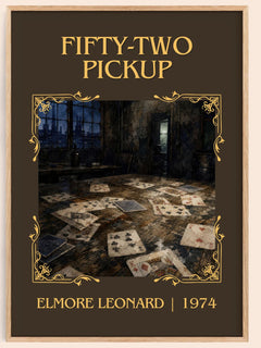 Fifty-Two Pickup Classic Book Art Print by Elmore Leonard – book poster