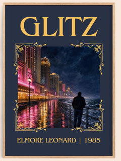 Glitz Classic Book Art Print by Elmore Leonard – book poster
