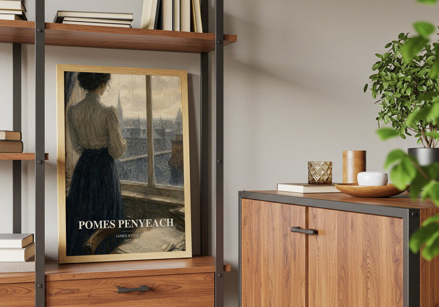 Pomes Penyeach book watercolour illustration paper finish options – matte satin gloss