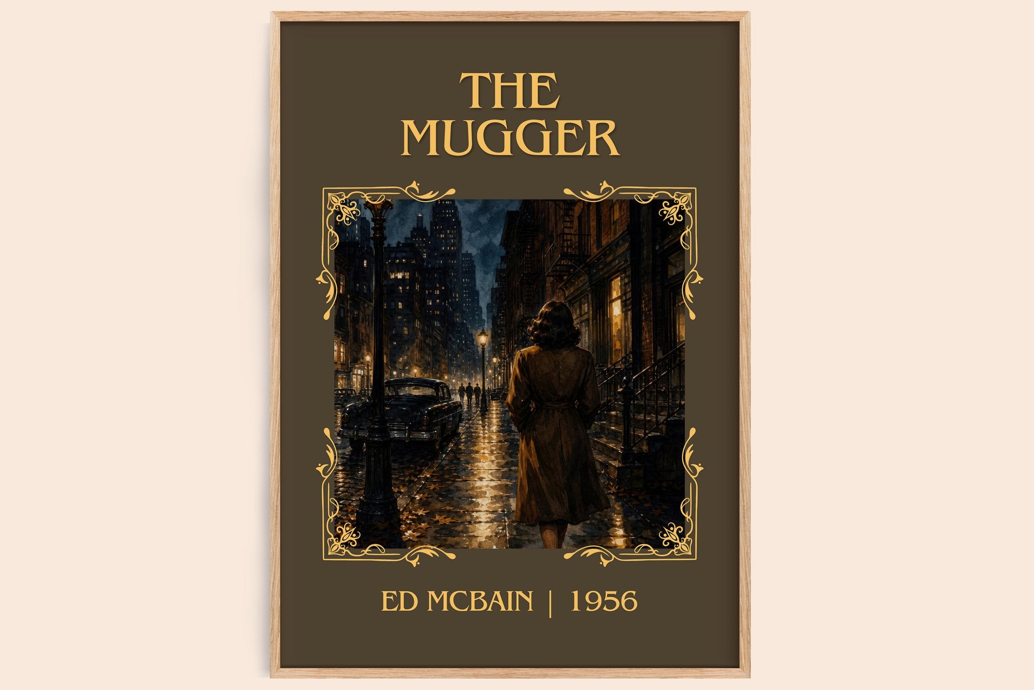 The Mugger Classic Book Art Print by Ed McBain