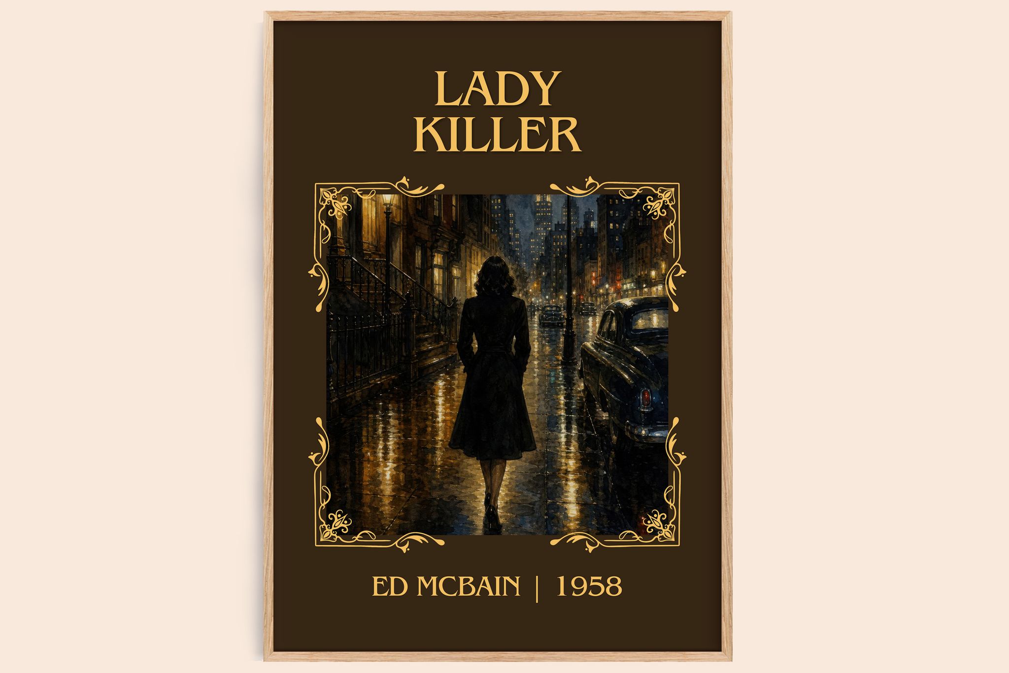 Lady Killer Classic Book Art Print by Ed McBain