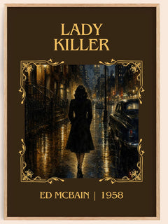 Lady Killer Classic Book Art Print by Ed McBain – book poster