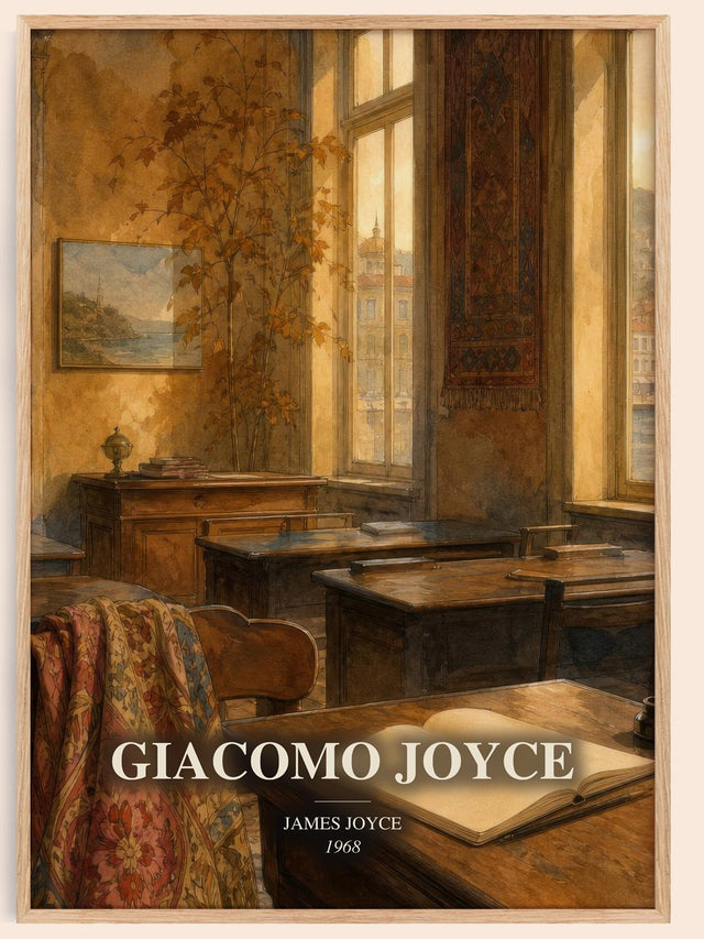 Giacomo Joyce Book Watercolour Illustration by James Joyce
