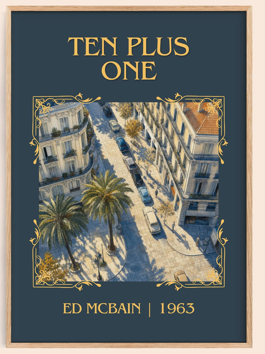 Ten Plus One Classic Book Art Print by Ed McBain – book poster