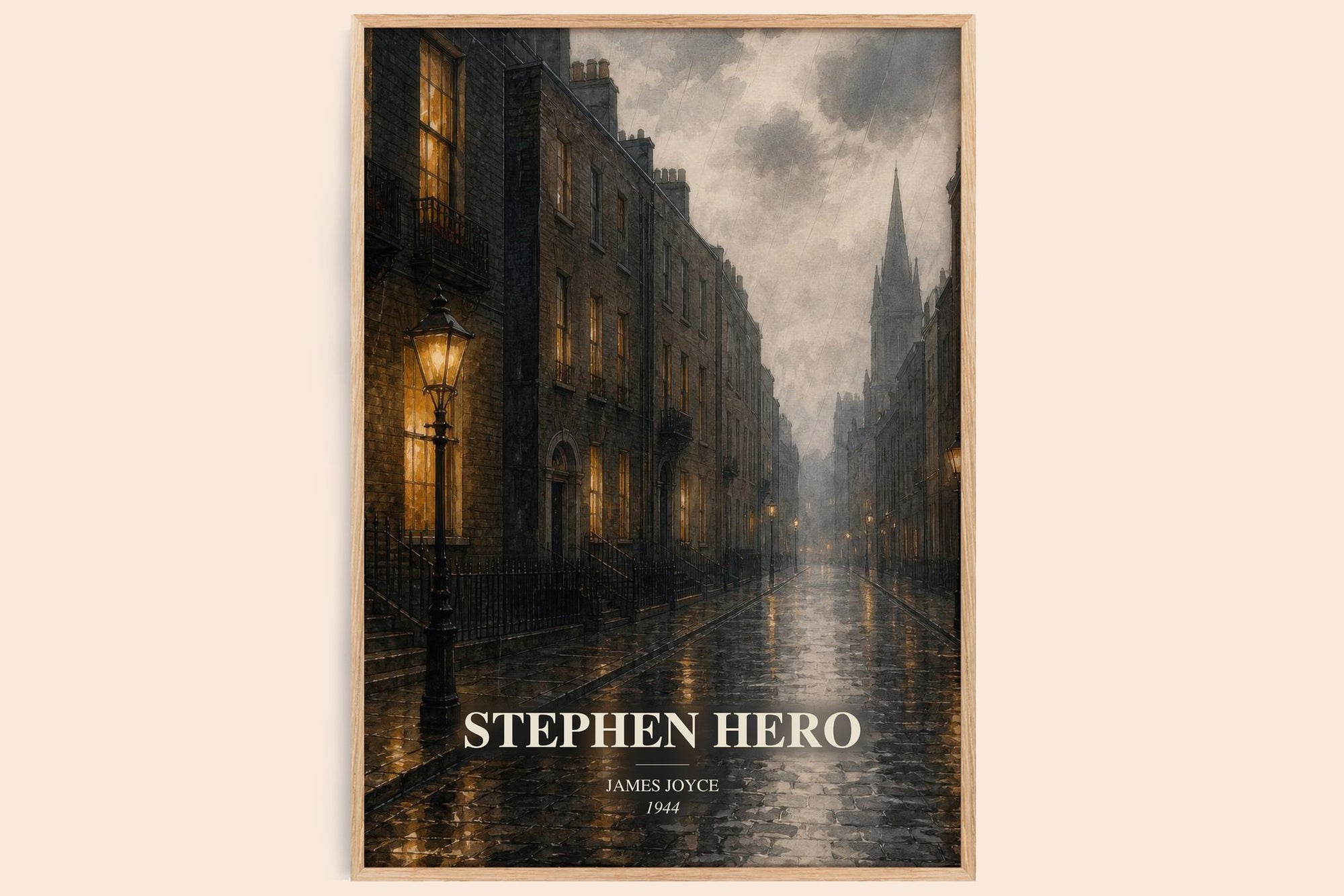 Stephen Hero watercolour book poster by James Joyce – framed literary art print