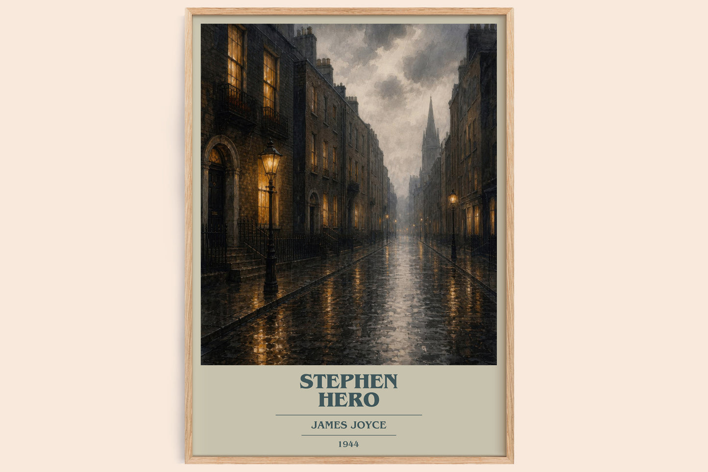 Stephen Hero book cover book poster by James Joyce – framed literary art print