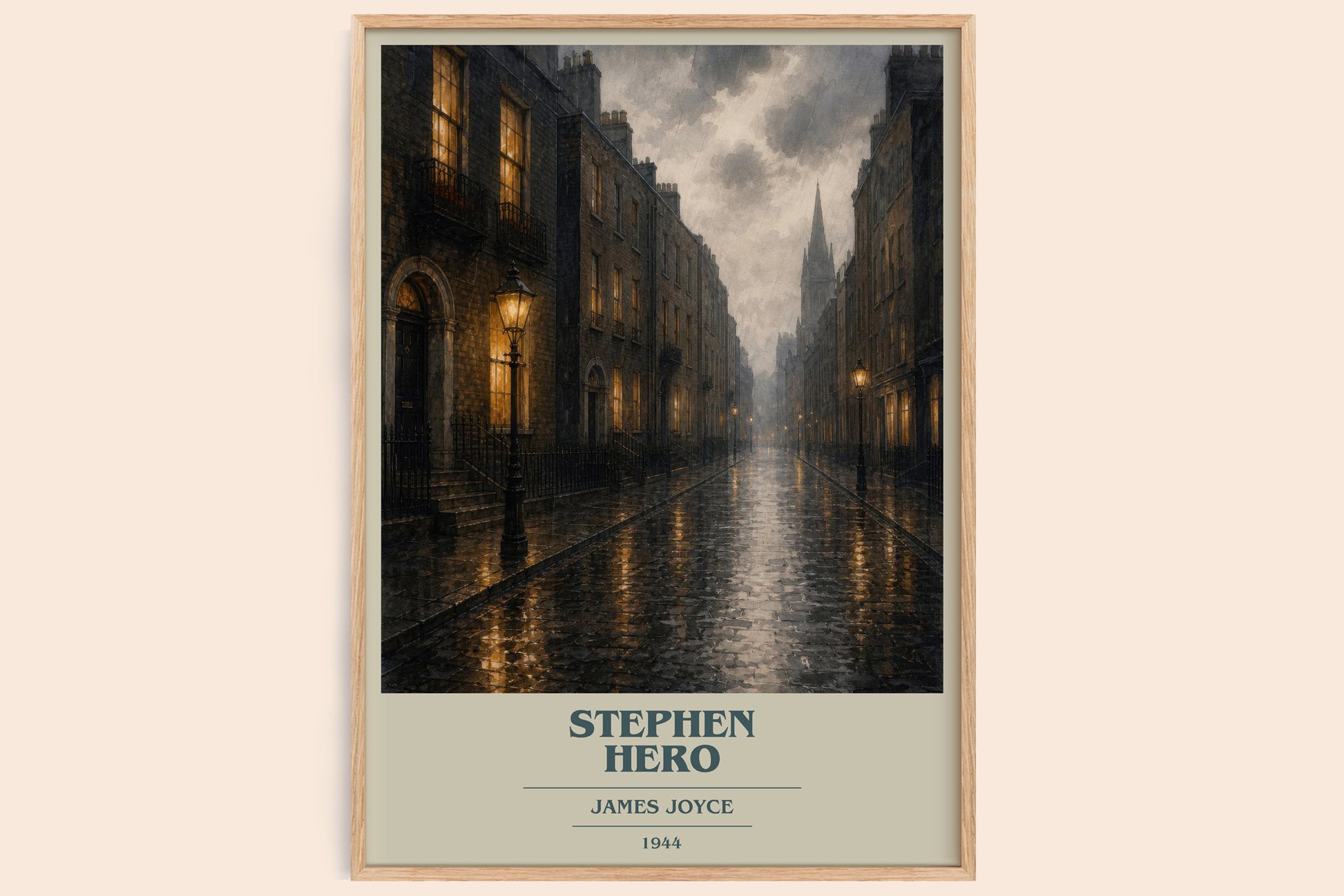 Stephen Hero book cover book poster by James Joyce – framed literary art print