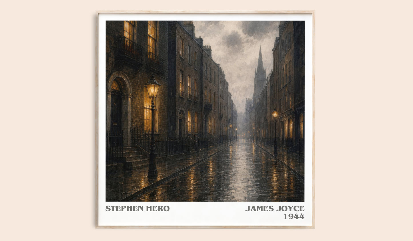 Stephen Hero literary book poster by James Joyce – framed literary art print