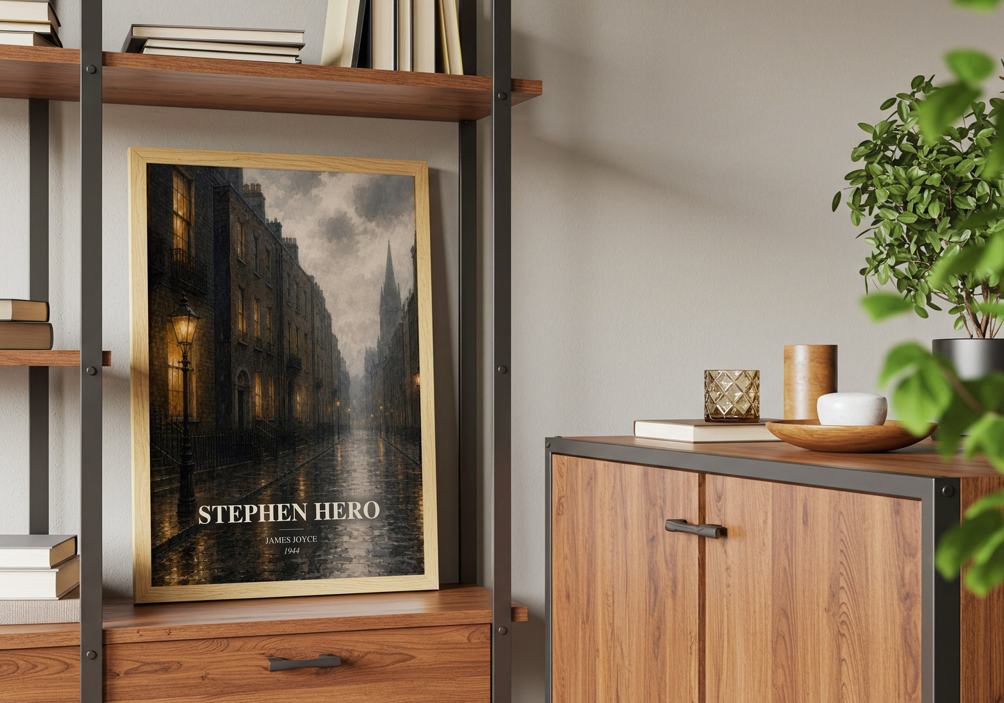 Stephen Hero book watercolour illustration paper finish options – matte satin gloss
