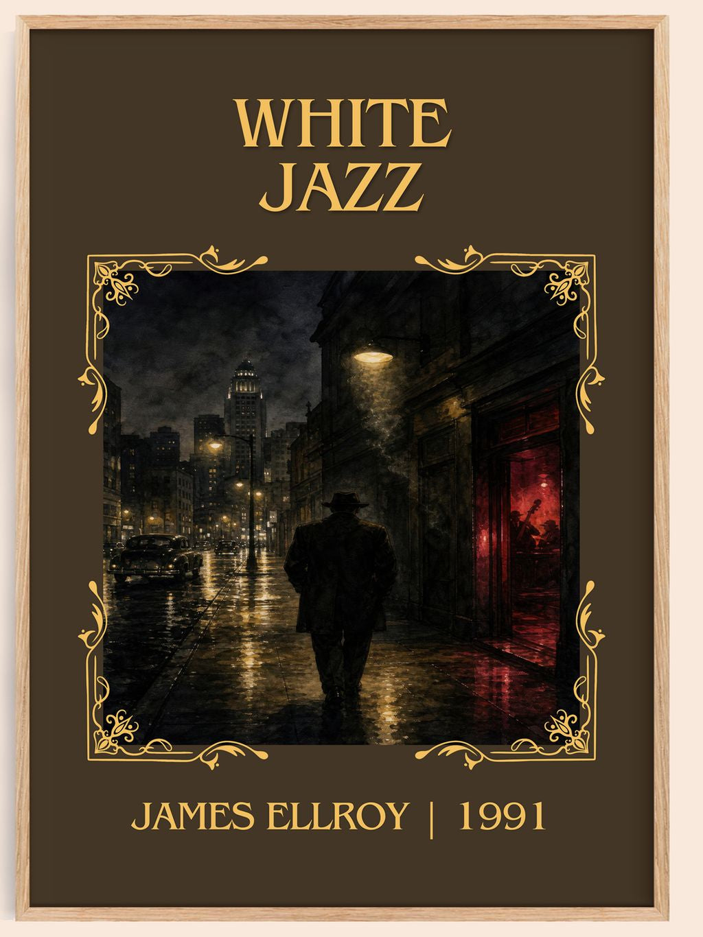 White Jazz Classic Book Art Print by James Ellroy – book poster