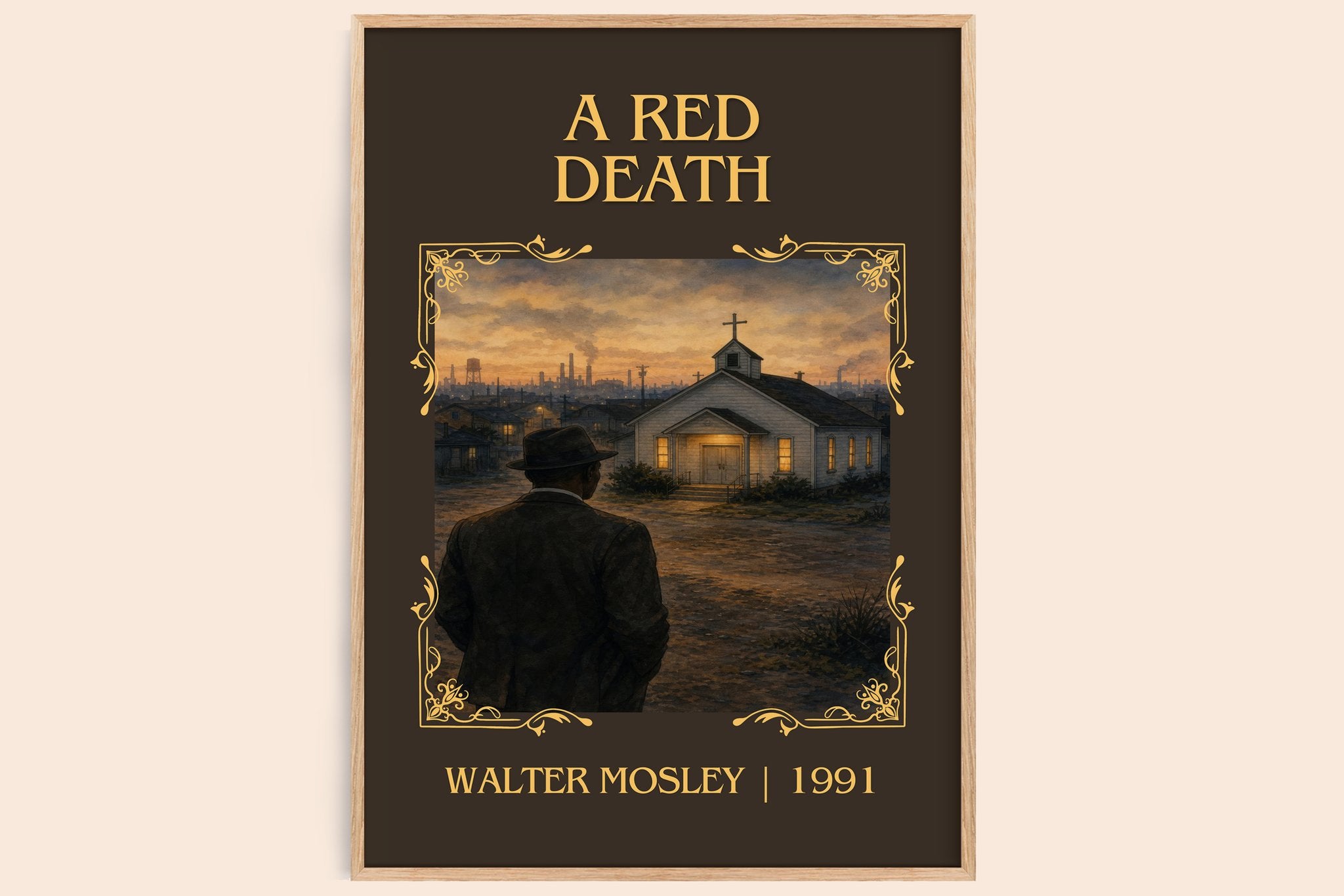 A Red Death Classic Book Art Print by Walter Mosley