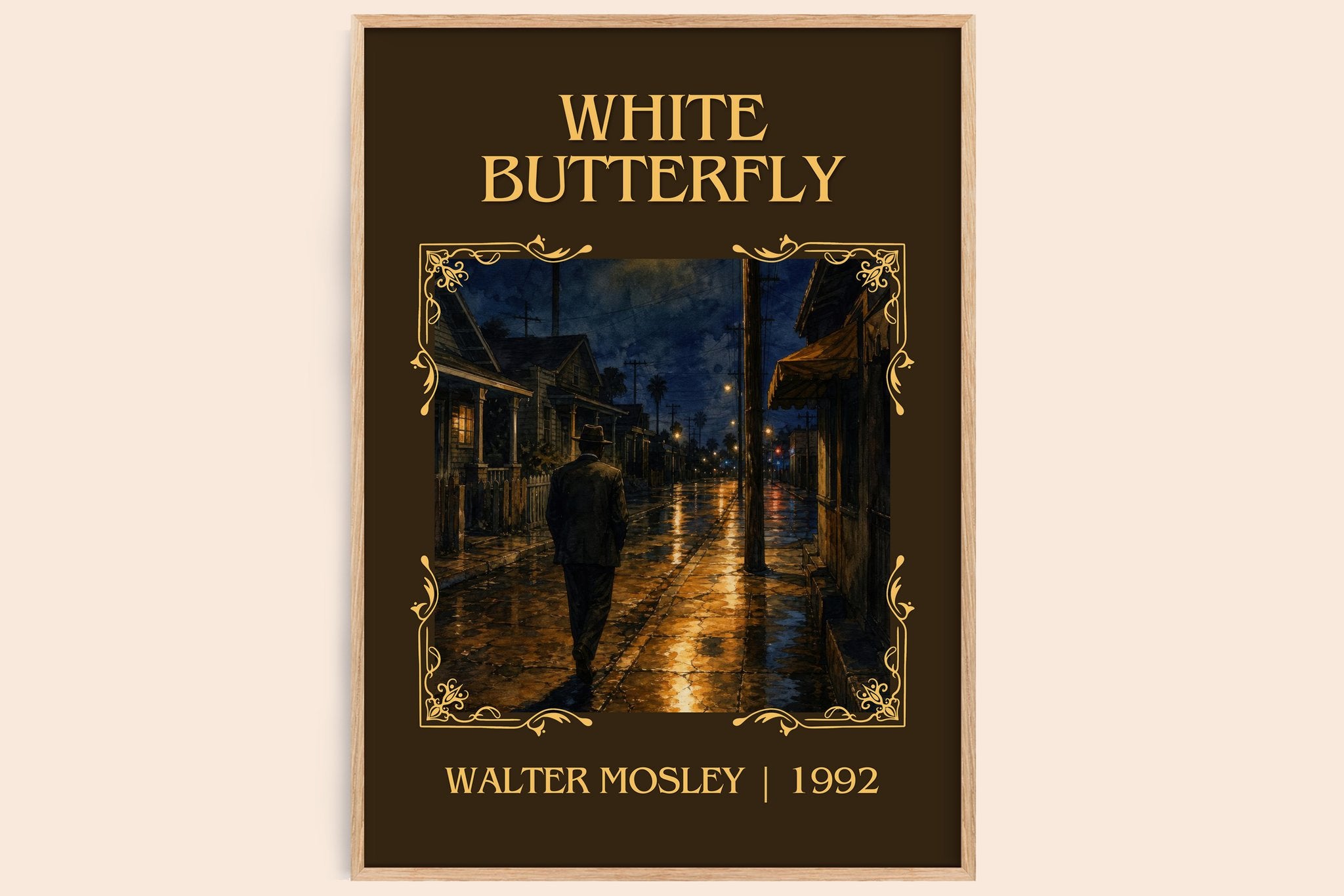 White Butterfly Classic Book Art Print by Walter Mosley