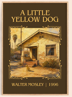 A Little Yellow Dog Classic Book Art Print by Walter Mosley – book poster