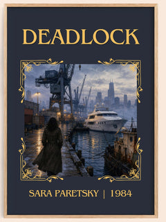 Deadlock Classic Book Art Print by Sara Paretsky – book poster