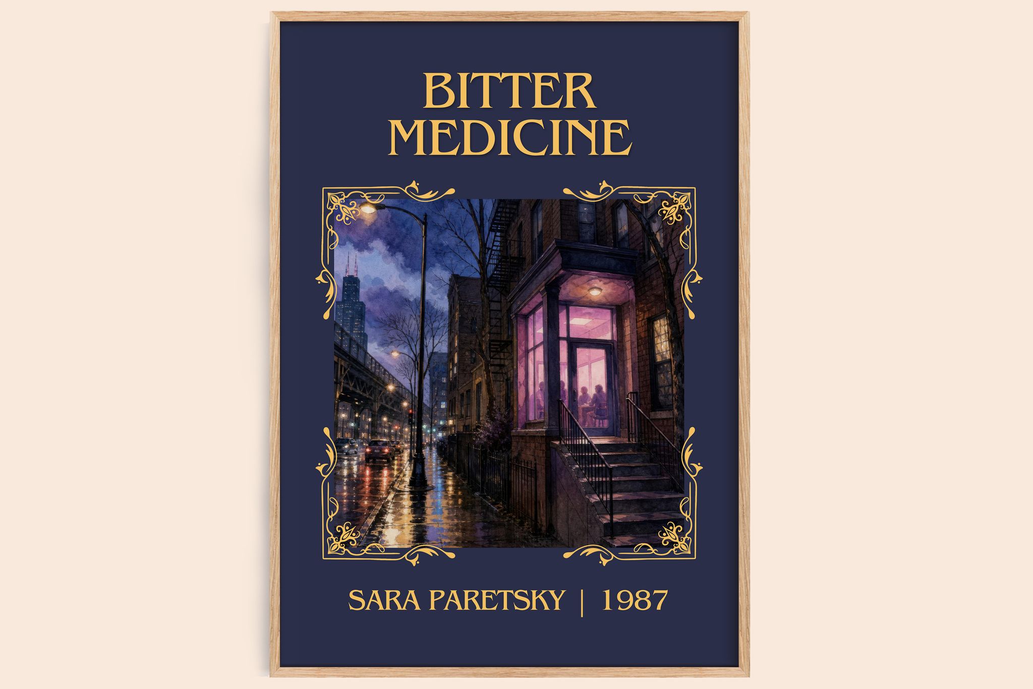 Bitter Medicine Classic Book Art Print by Sara Paretsky