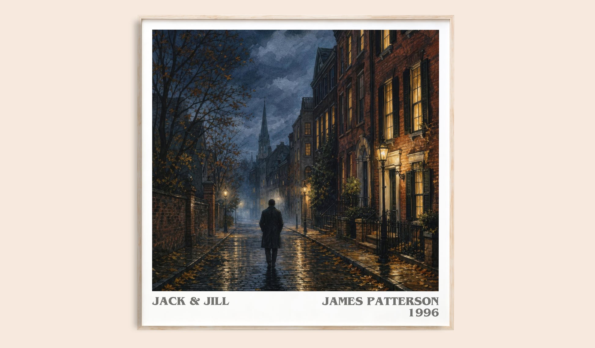 Jack & Jill literary book poster by James Patterson – framed literary art print