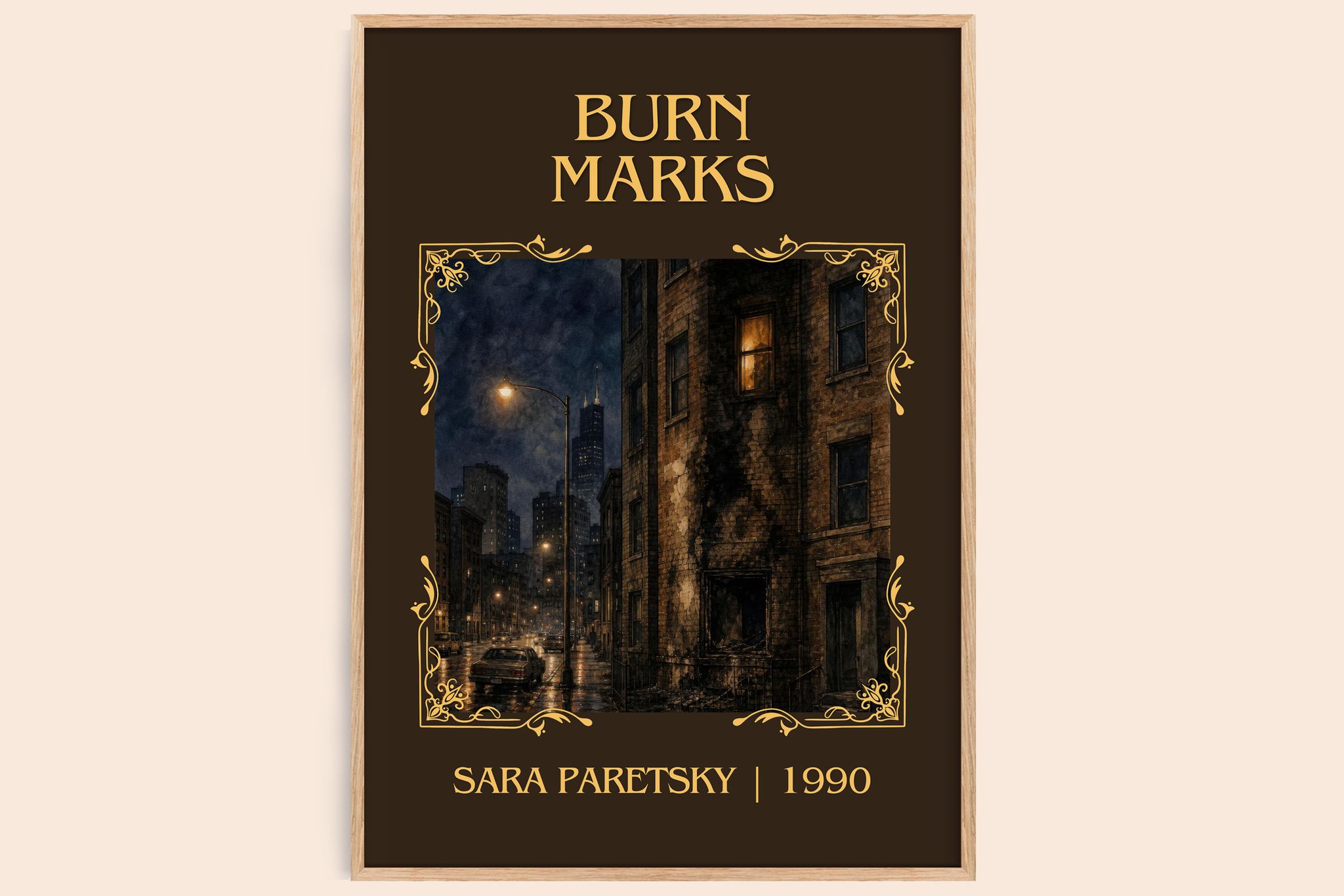 Burn Marks Classic Book Art Print by Sara Paretsky