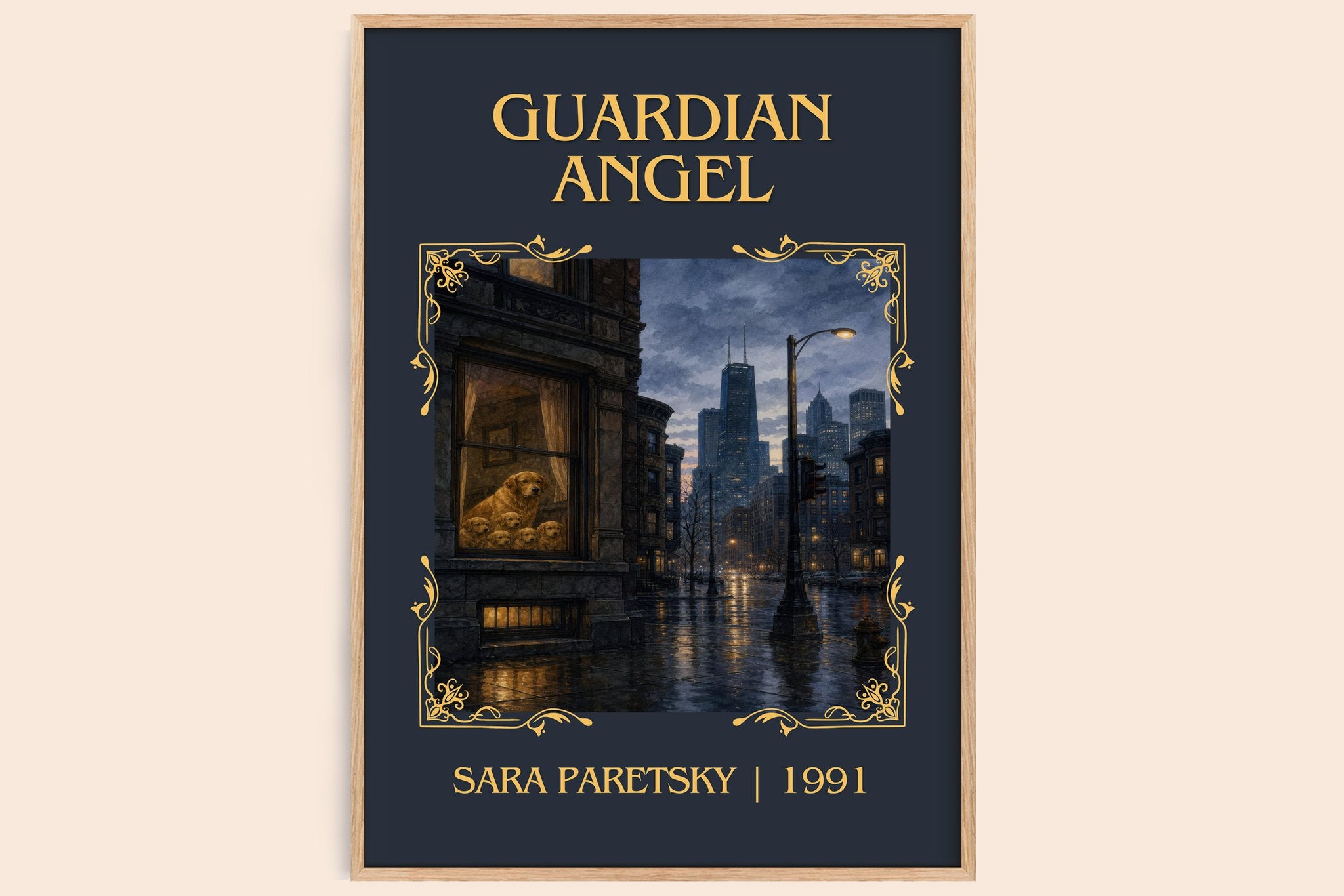 Guardian Angel Classic Book Art Print by Sara Paretsky