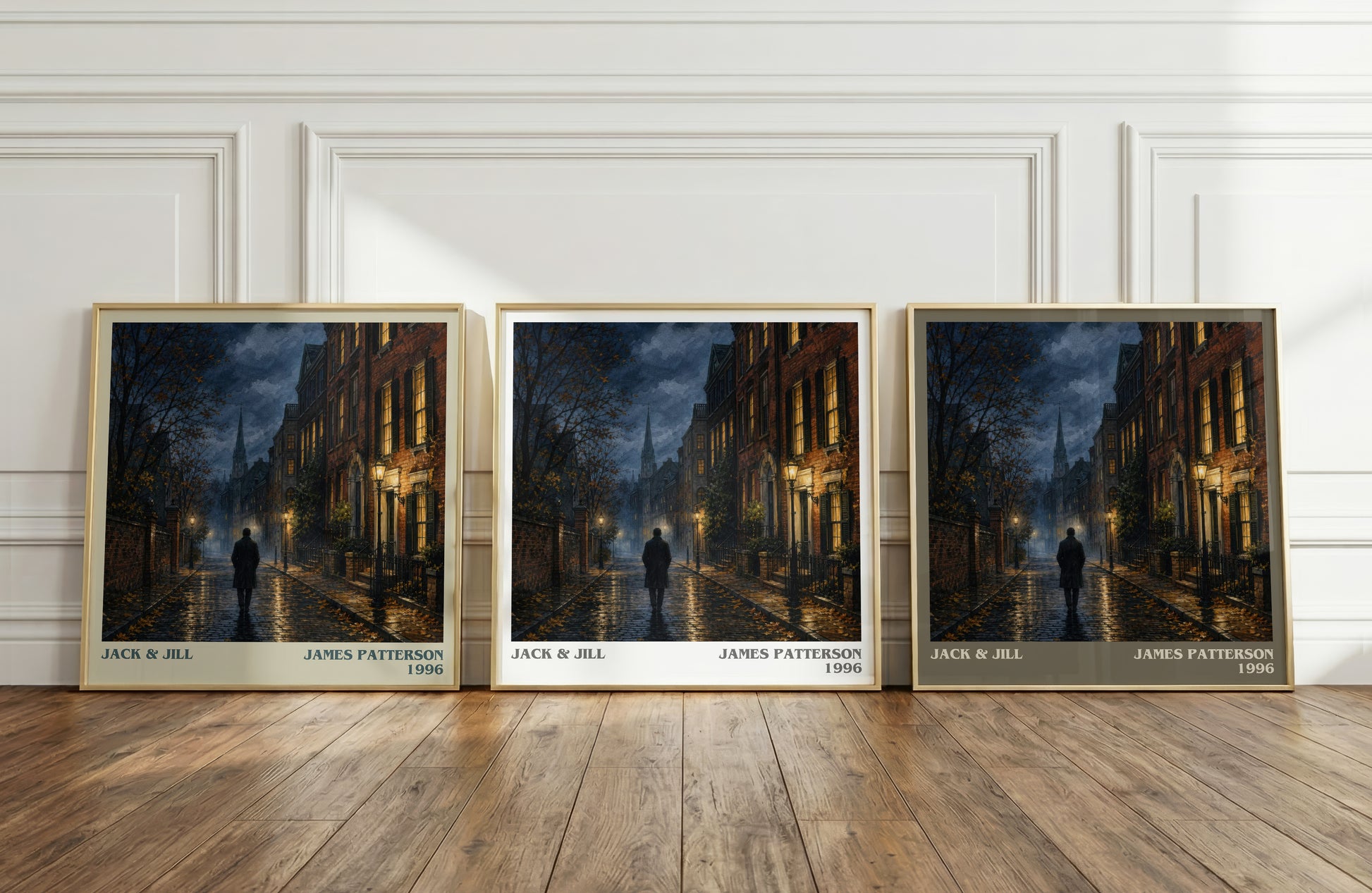 Jack & Jill literary art print colour and style options – James Patterson book art