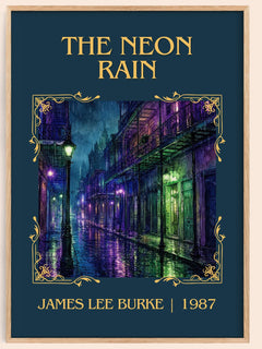 The Neon Rain Classic Book Art Print by James Lee Burke – book poster