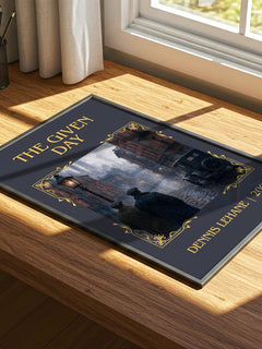 The Given Day Classic Book Art Print by Dennis Lehane – print on a sunlit desk