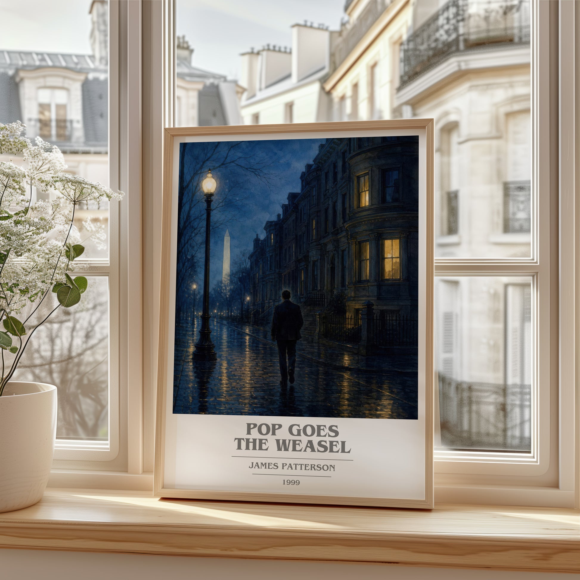 Pop Goes The Weasel book cover poster colour and style options – James Patterson book art