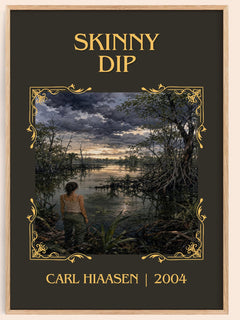 Skinny Dip Classic Book Art Print by Carl Hiaasen – book poster