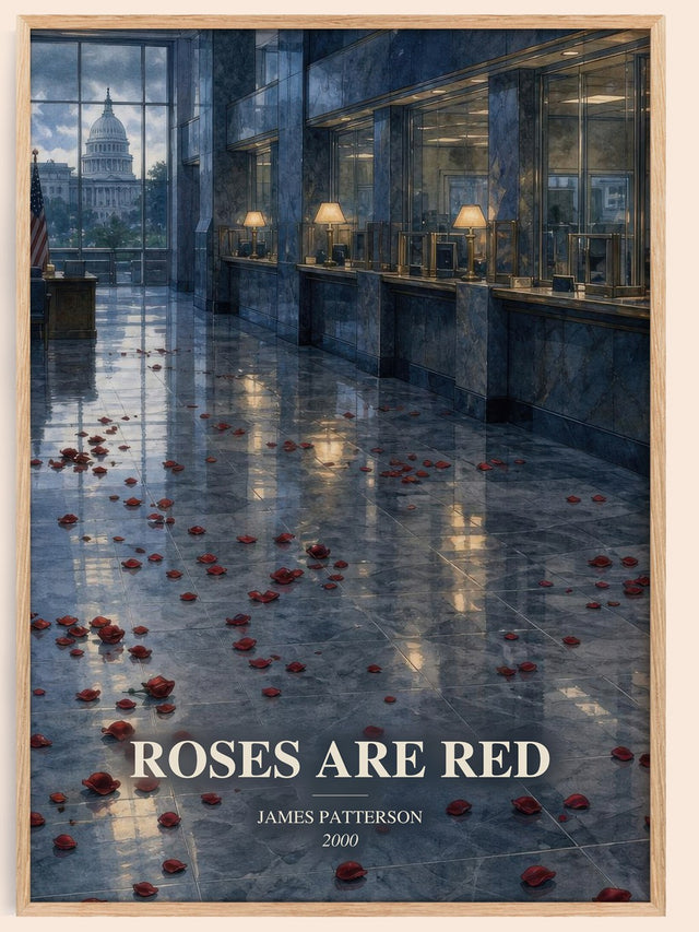 Roses Are Red Book Watercolour Illustration by James Patterson