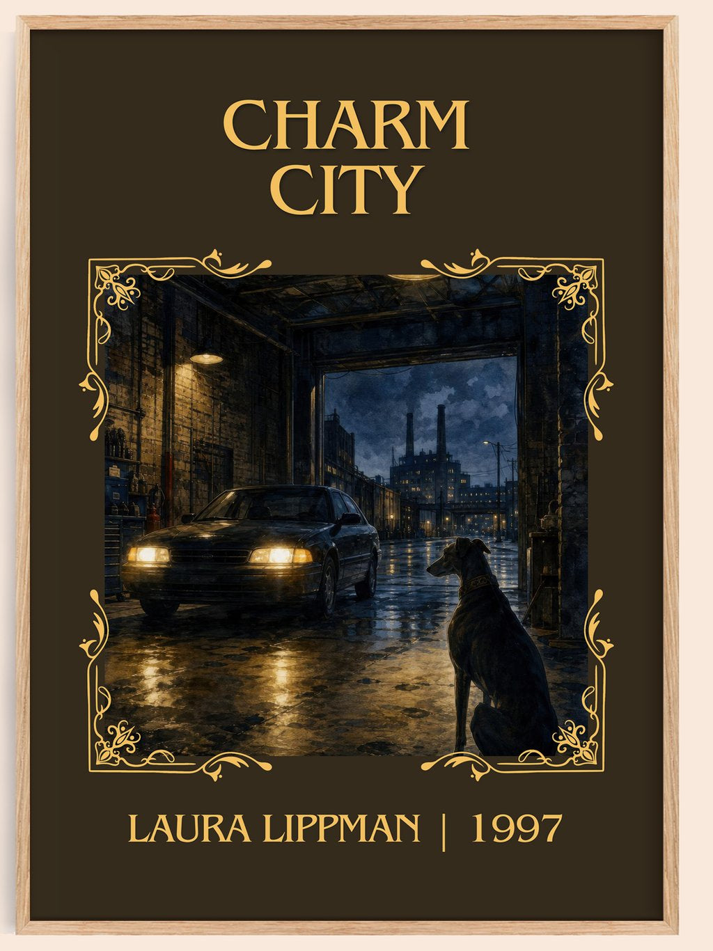 Charm City Classic Book Art Print by Laura Lippman – book poster