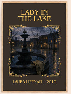 Lady in the Lake Classic Book Art Print by Laura Lippman – book poster