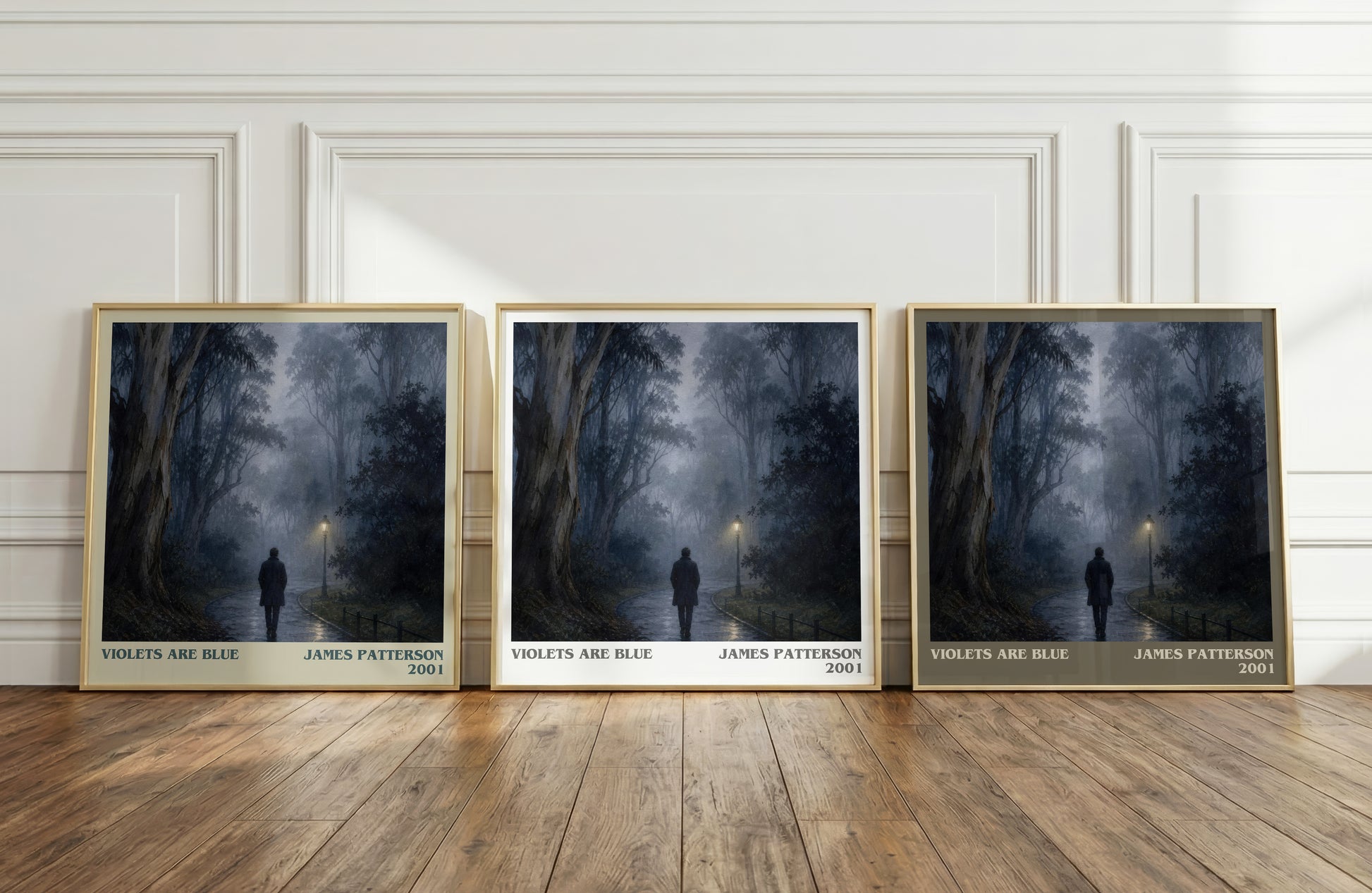 Violets Are Blue literary art print colour and style options – James Patterson book art