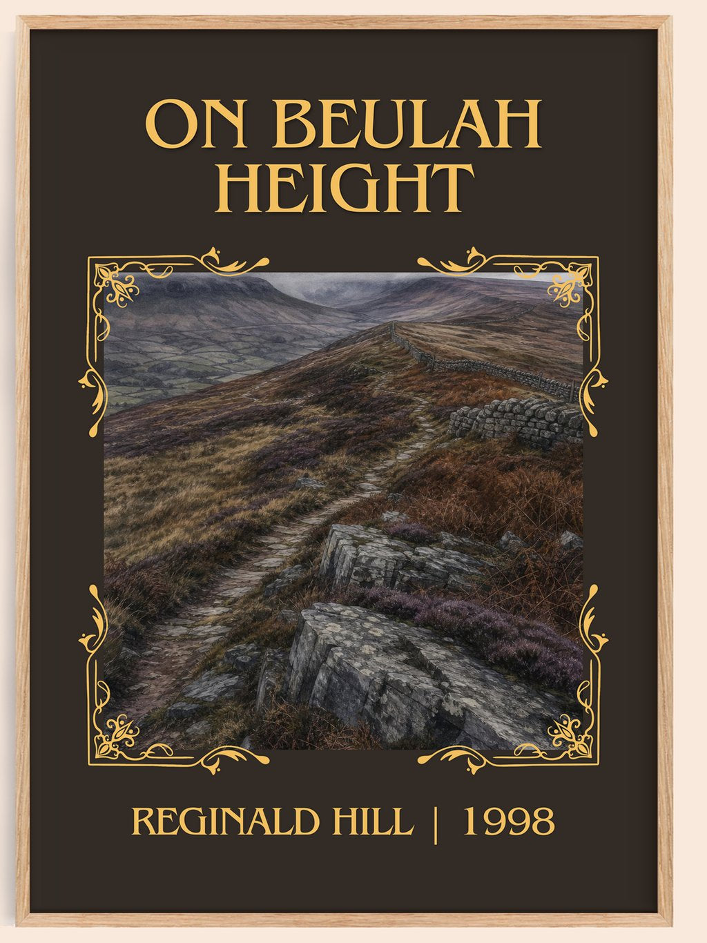 On Beulah Height Classic Book Art Print by Reginald Hill – book poster
