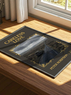 Careless Love Classic Book Art Print by Peter Robinson – print on a sunlit desk