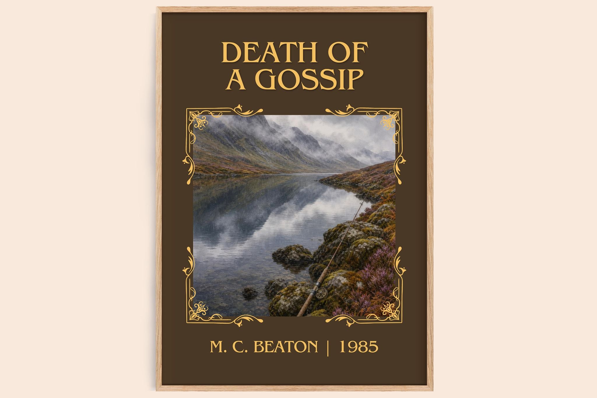 Death of a Gossip Classic Book Art Print by M. C. Beaton