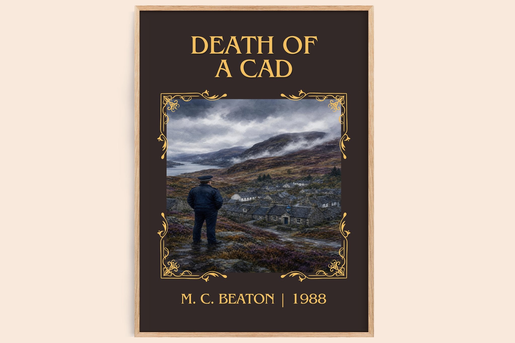 Death of a Cad Classic Book Art Print by M. C. Beaton