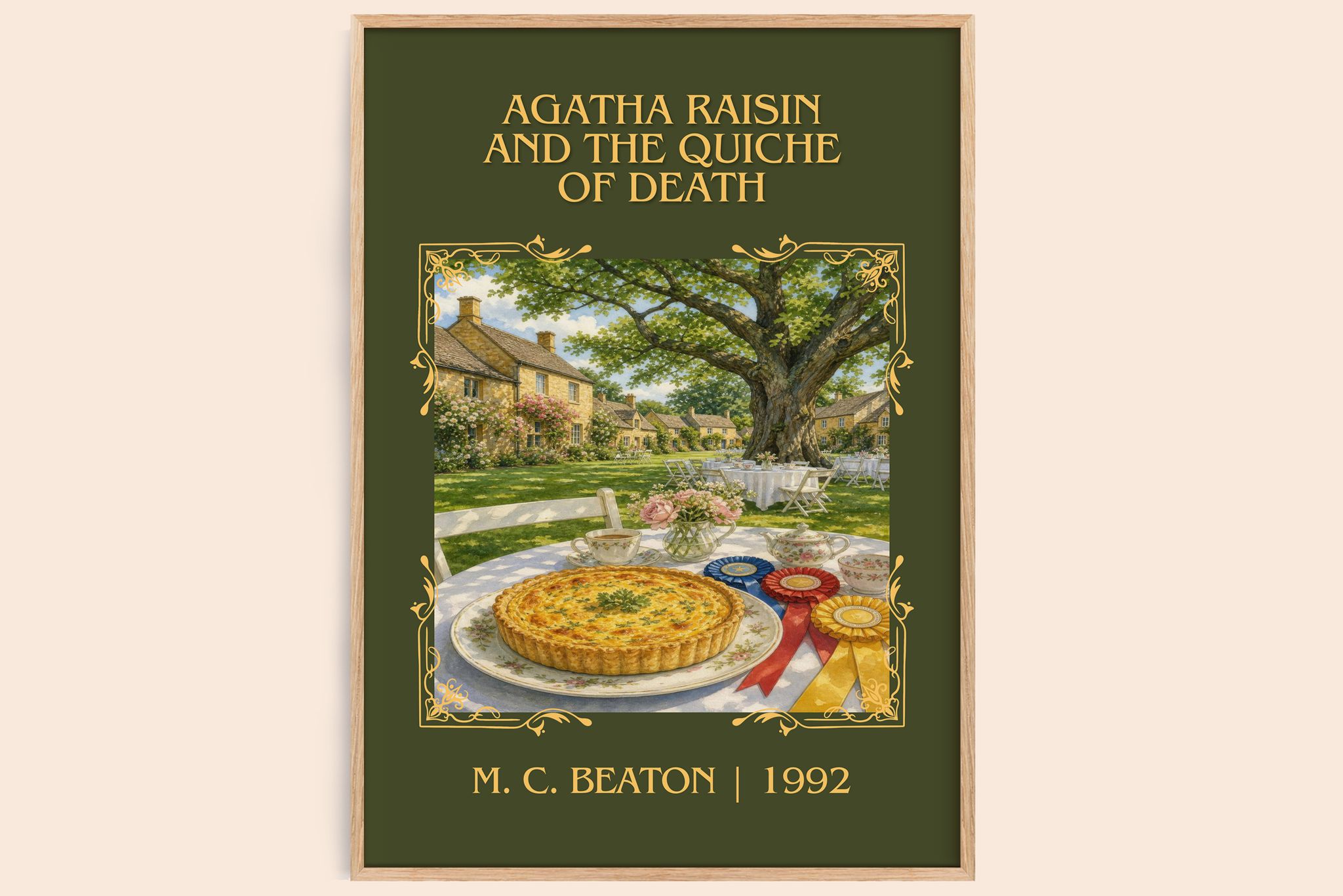 Agatha Raisin and the Quiche of Death Classic Book Art Print by M. C. Beaton