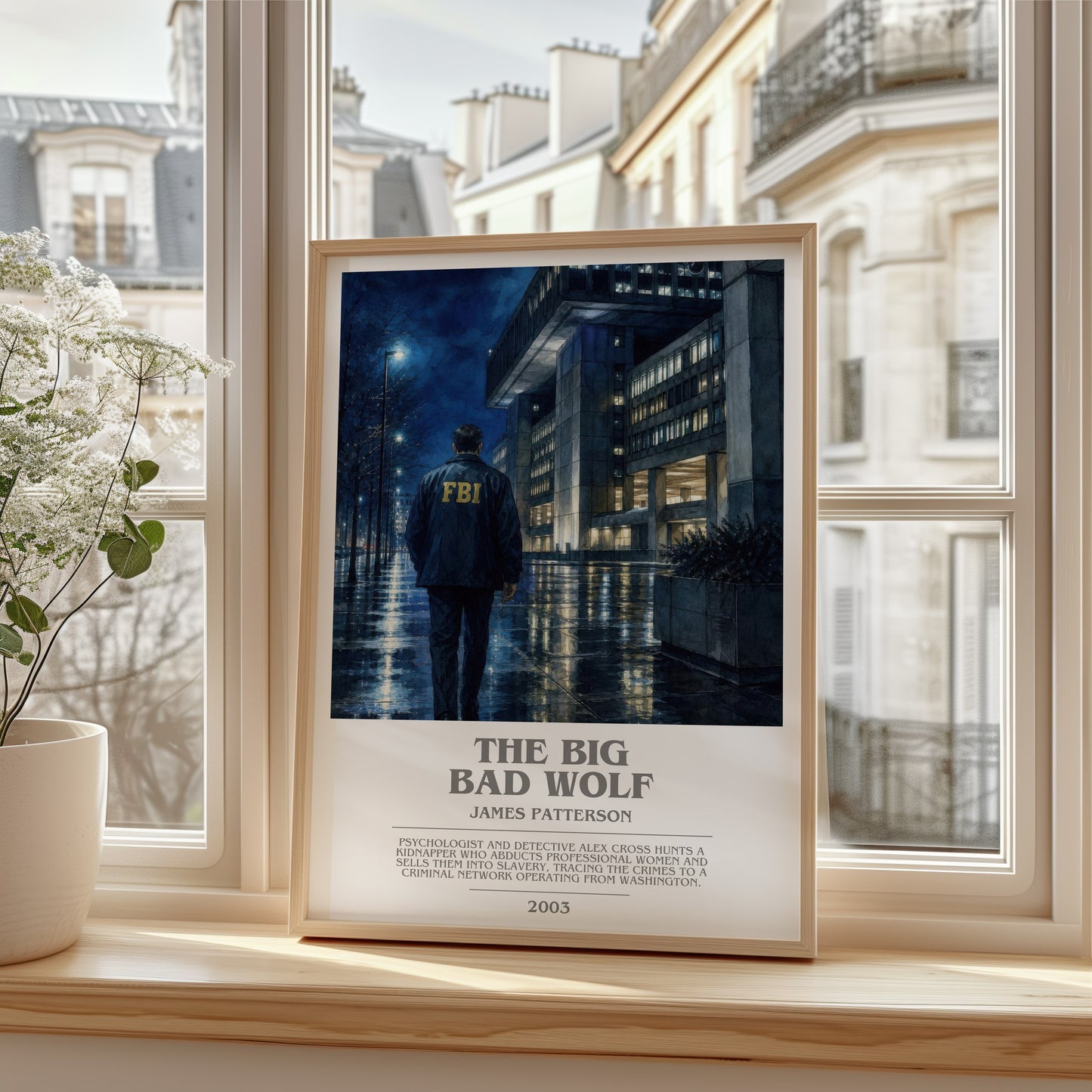 The Big Bad Wolf bookish poster colour and style options – James Patterson book art